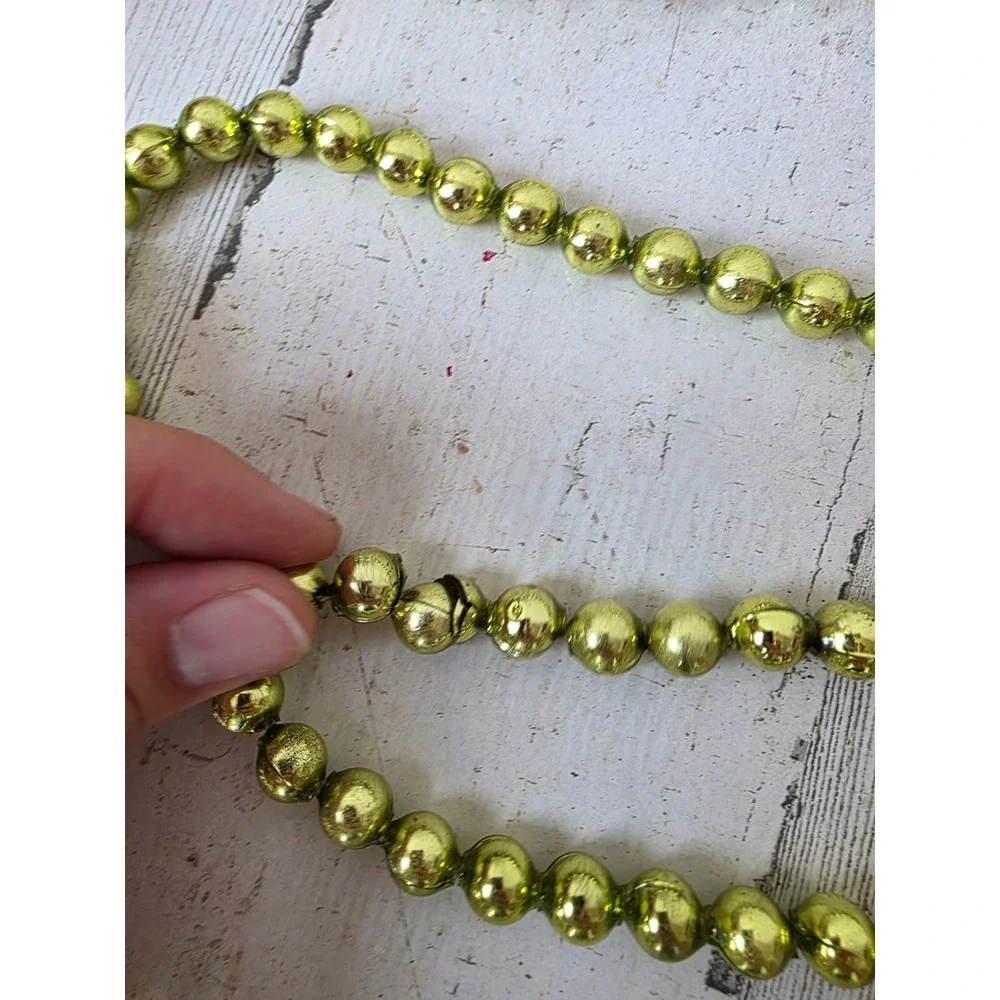 Vintage mercury glass green Garland 200